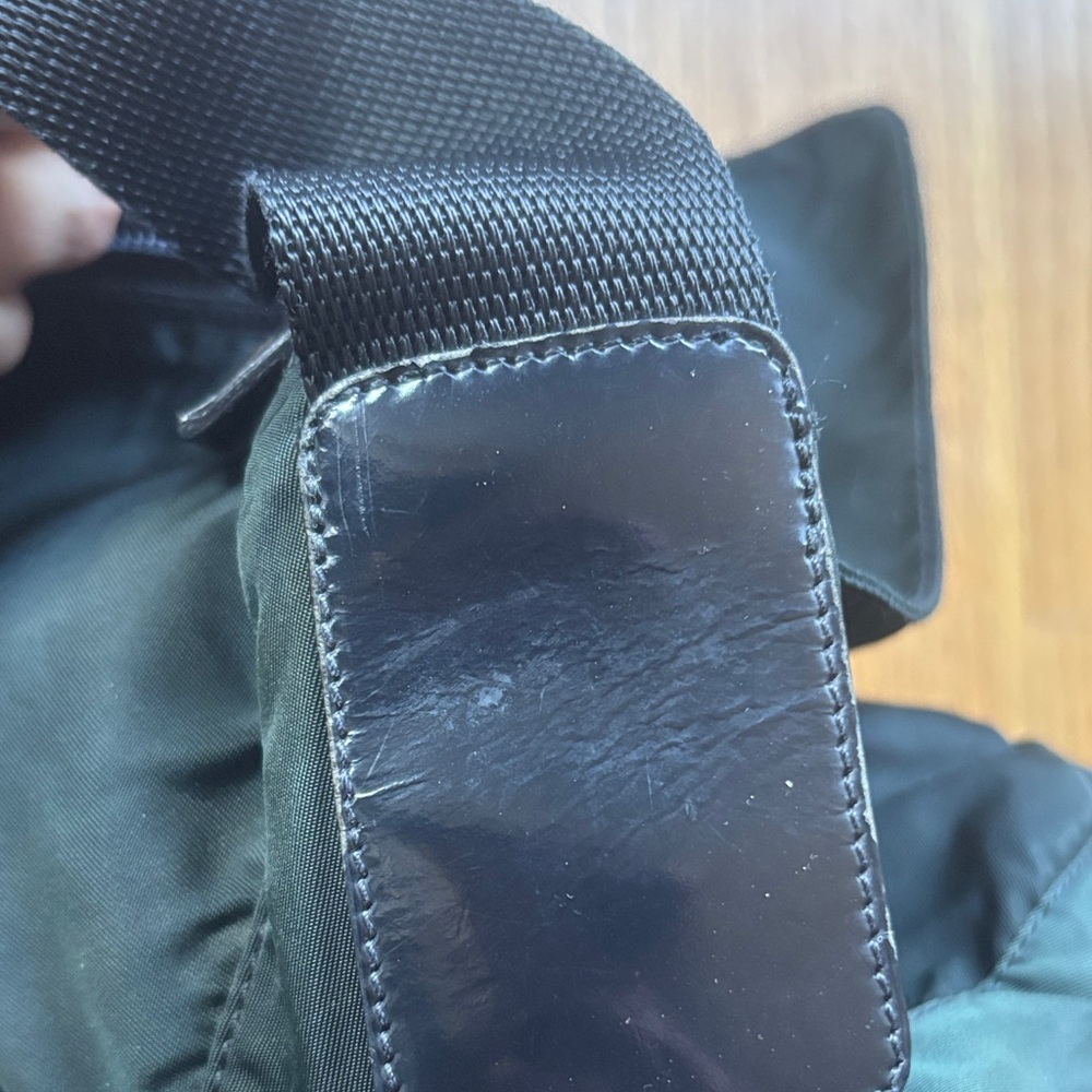 Prada Dark Green Nylon Messenger Bag - Picture 9 of 17